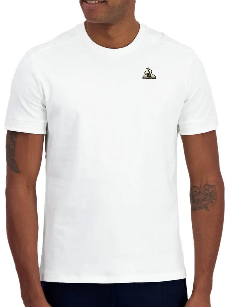 T-shirt Creme Le Coq Sportif Coq D'or para Homem Ecru - Kiabi