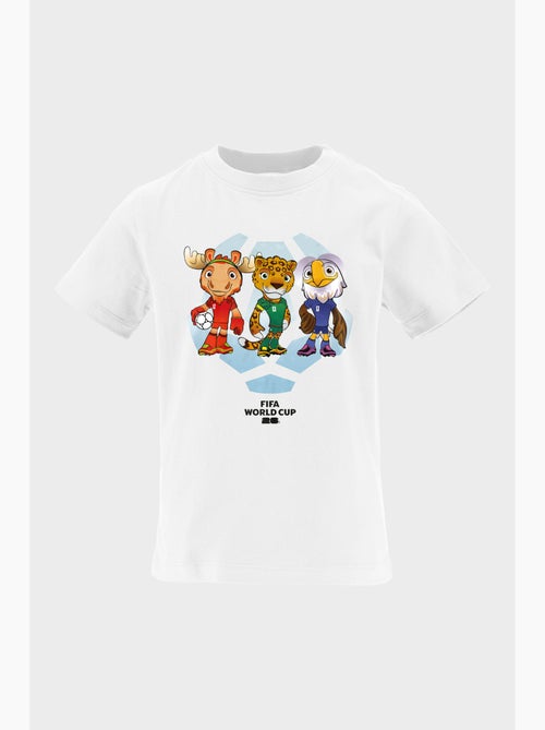 T-shirt criança branco | licença oficial fifa world cup 2026 - Kiabi