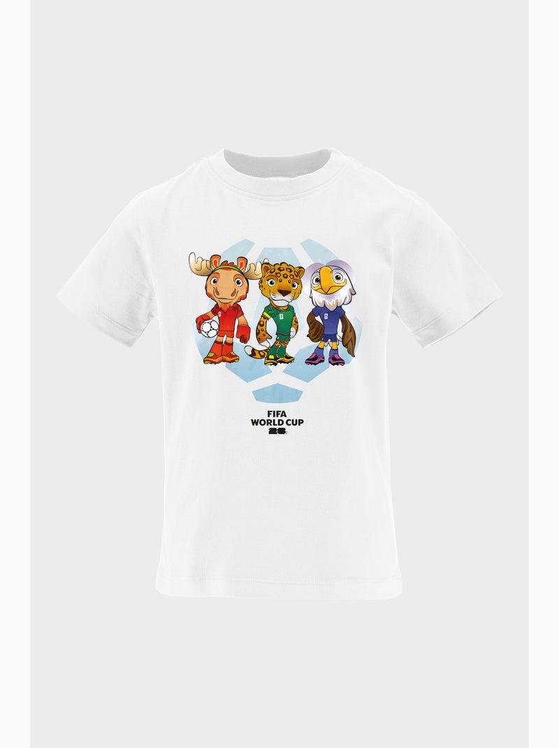 T-shirt criança branco | licença oficial fifa world cup 2026 Branco - Kiabi
