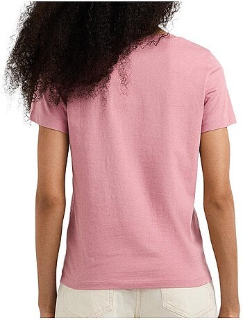 T-shirt cristina rosa para mulher pepe jeans