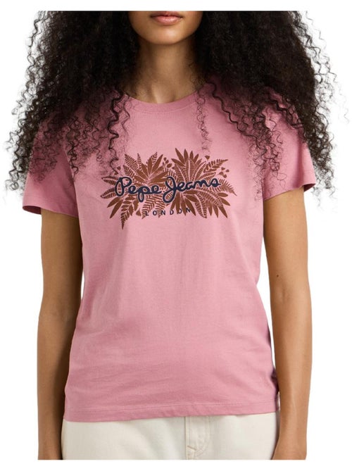 T-shirt cristina rosa para mulher pepe jeans - Kiabi T-shirt cristina rosa para mulher pepe jeans - Kiabi