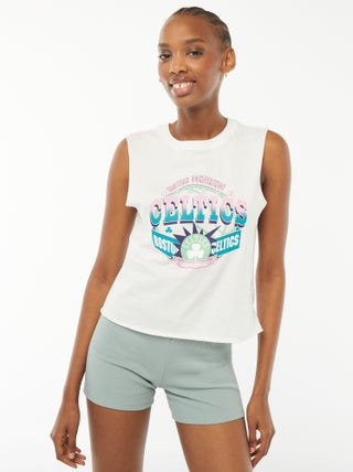T-shirt crop 'Celtics' 'Boston' sem mangas