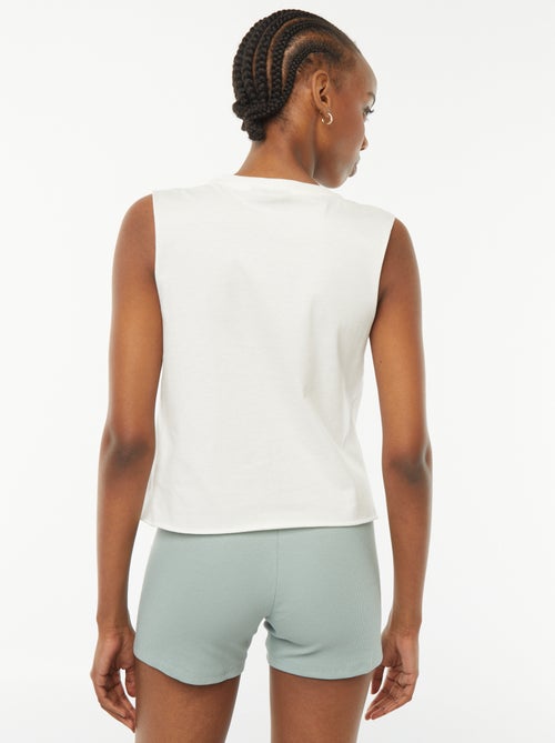 T-shirt crop 'Celtics' 'Boston' sem mangas - Kiabi