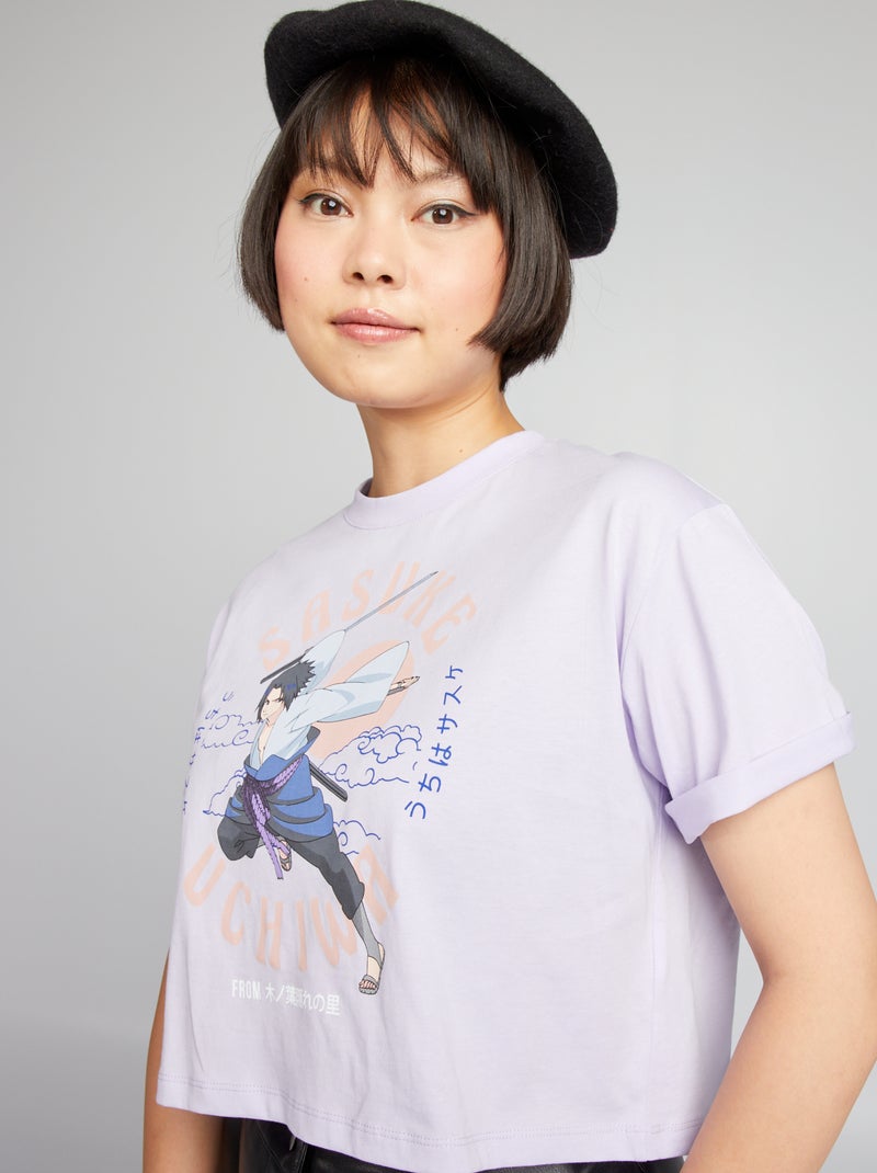 T-shirt crop 'Sasuke' VIOLETA - Kiabi