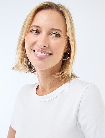 T-shirt crop top básico