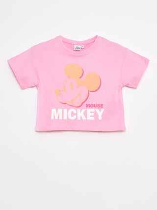 T-shirt crop top 'Mickey'