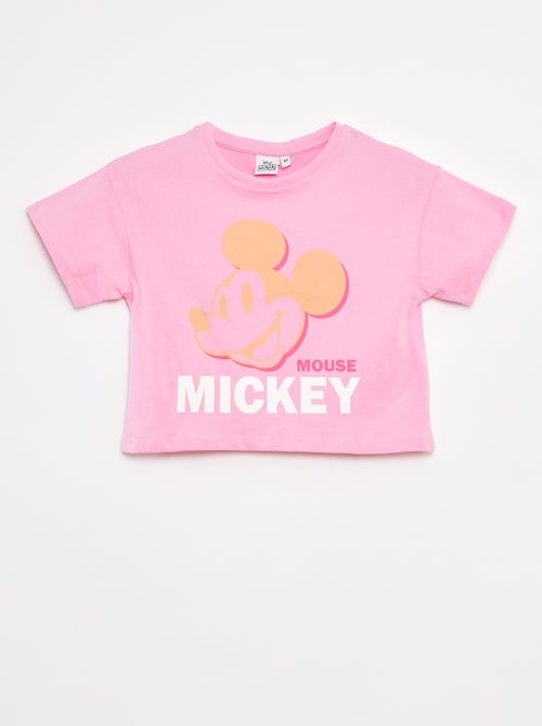 T-shirt crop top 'Mickey' - Kiabi