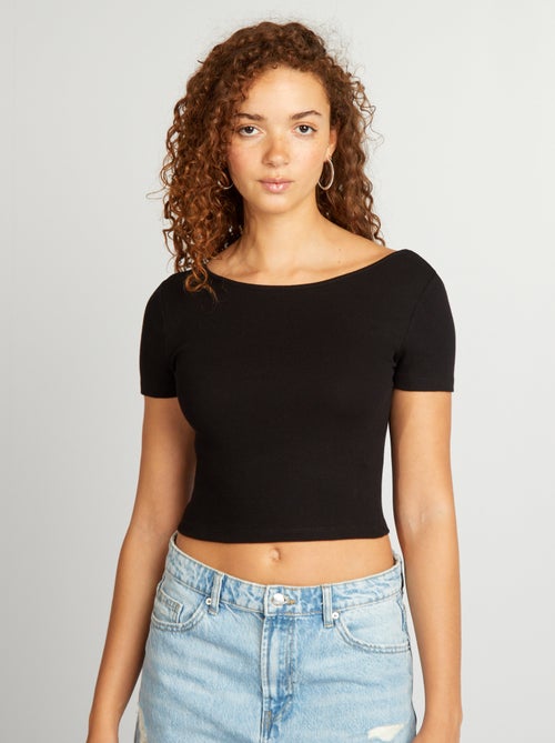 T-shirt crop-top - Kiabi