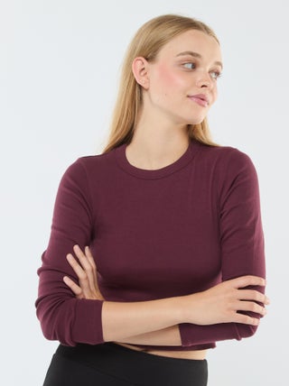 T-shirt cropped básica