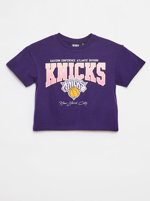 T-shirt cropped de manga curta 'NBA' - Kiabi