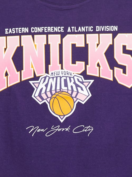 T-shirt cropped de manga curta 'NBA' - Kiabi