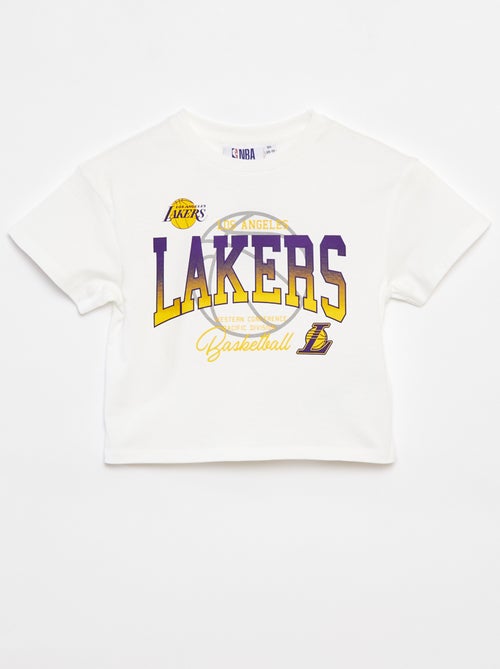 T-shirt cropped de manga curta 'NBA' - Kiabi