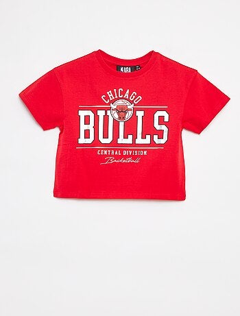 T-shirt cropped de manga curta 'NBA'