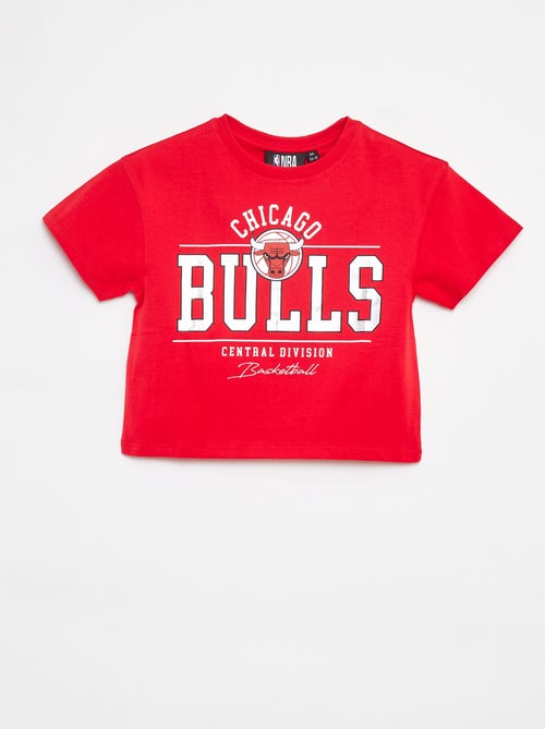 T-shirt cropped de manga curta 'NBA' - Kiabi