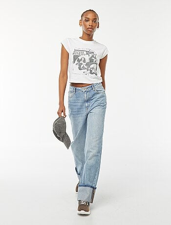 T-shirt cropped de manga curta 'Olivia Rodrigo'