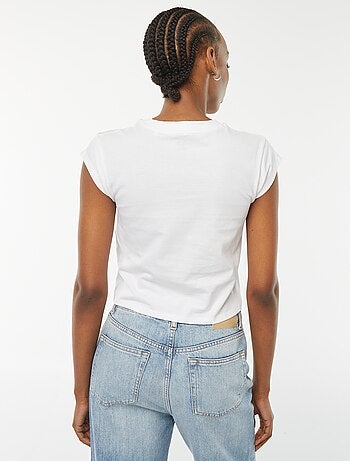 T-shirt cropped de manga curta 'Olivia Rodrigo'