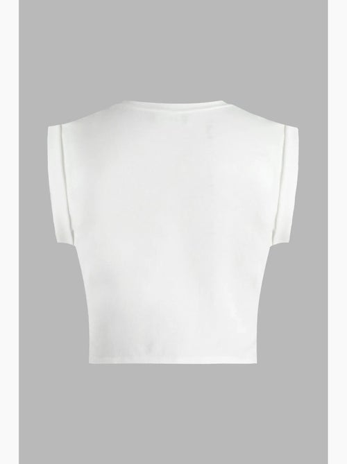 T-shirt cropped estampada hiccup - Kiabi T-shirt cropped estampada hiccup - Kiabi