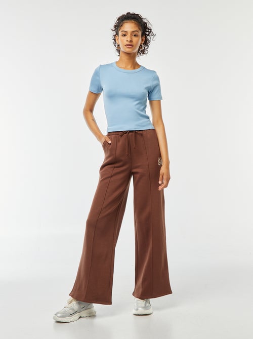 T-shirt cropped manga curta - Kiabi