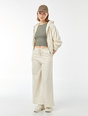 T-shirt cropped manga curta