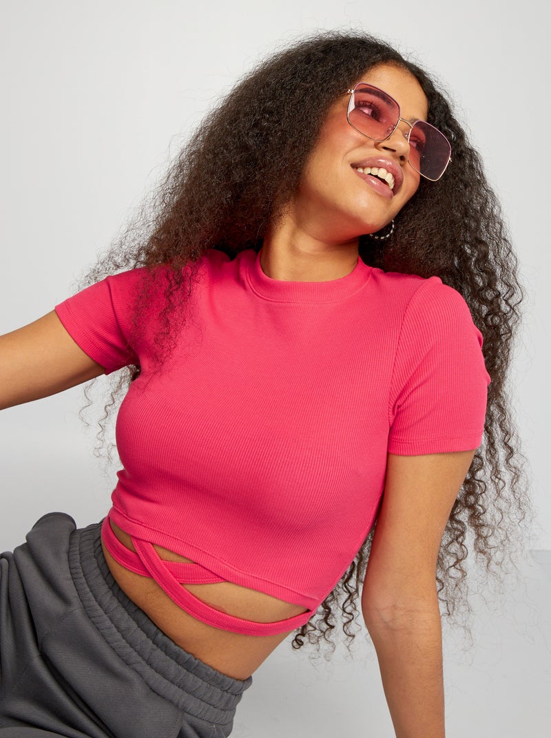 T-shirt cropped ROSA - Kiabi