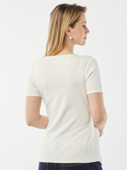 T-shirt cruzada de amamentação - Kiabi