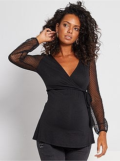 T-shirt cruzada pré-mamã - Kiabi