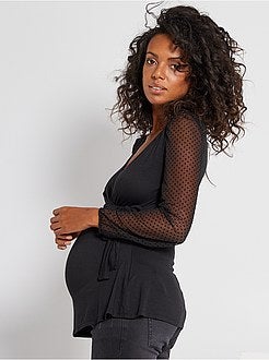 T-shirt cruzada pré-mamã - Kiabi