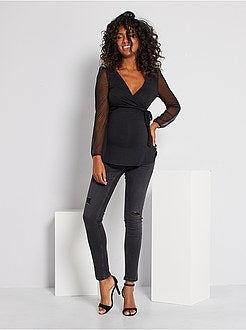 T-shirt cruzada pré-mamã - Kiabi