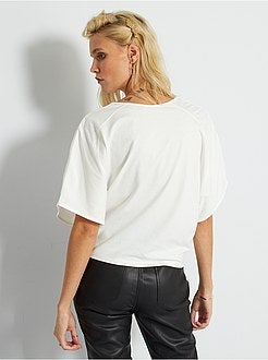 T-shirt cubo de atar - Kiabi