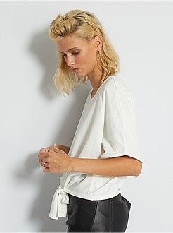 T-shirt cubo de atar - Kiabi