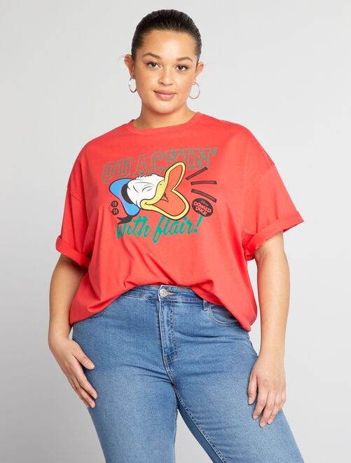 T-shirt curta com estampado 'Donald' - Kiabi