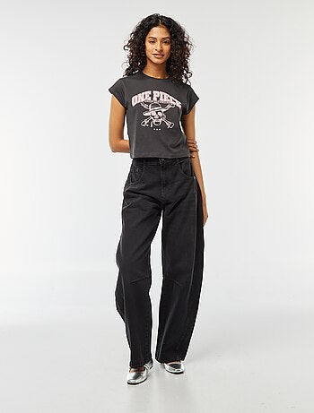 T-shirt curta com estampado 'One Piece'