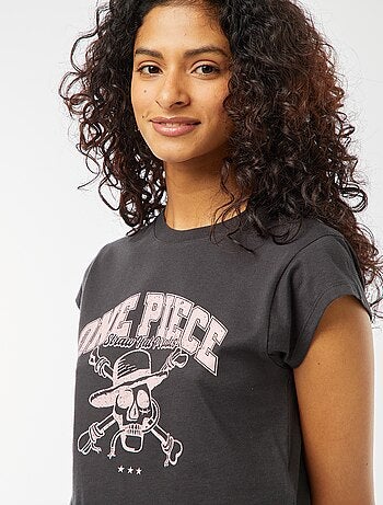 T-shirt curta com estampado 'One Piece'