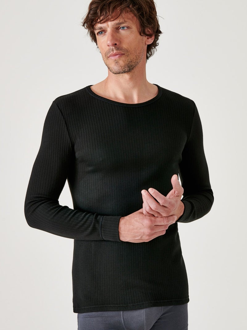 T-shirt 'Damart' Thermolactyl nível 4 PRETO - Kiabi