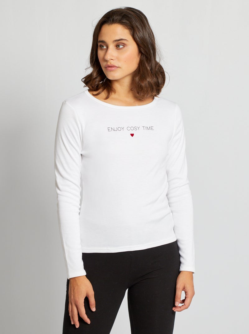 T-shirt 'Damart x Kiabi Branco - Kiabi