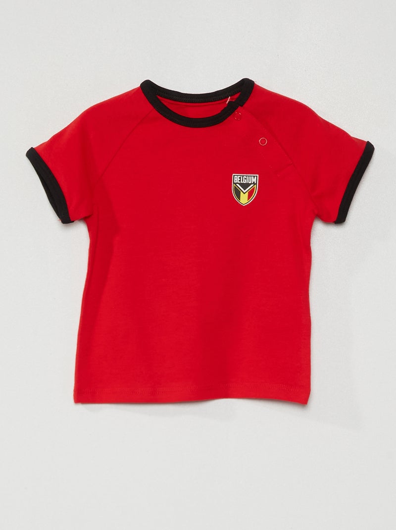 T-shirt de algodão - Bélgica Bélgica - Kiabi