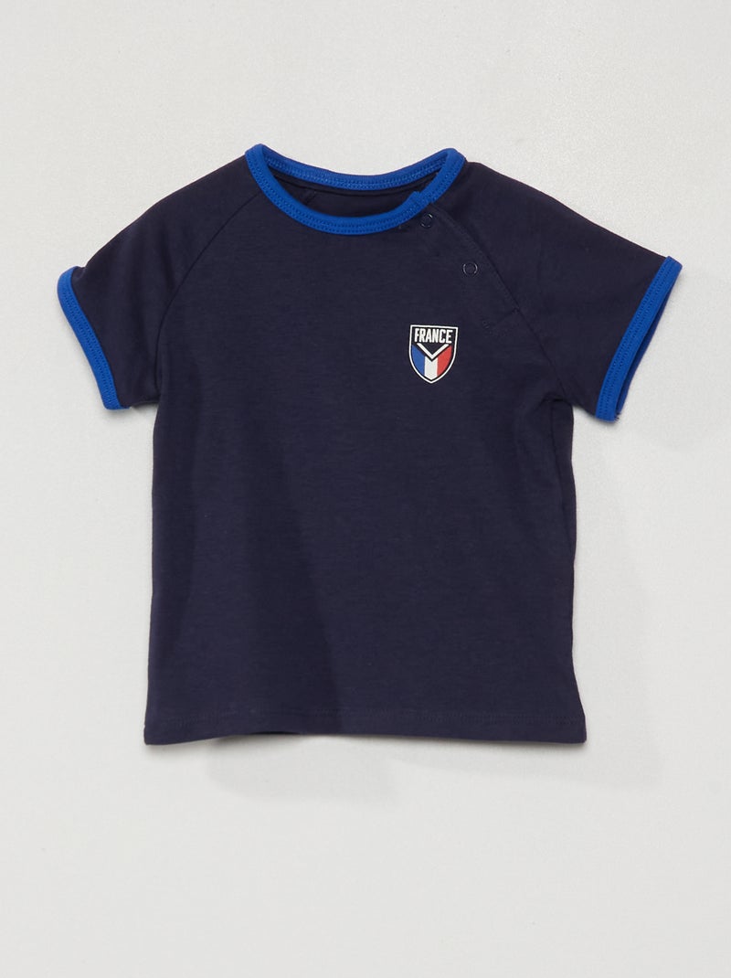 T-shirt de algodão - França França - Kiabi