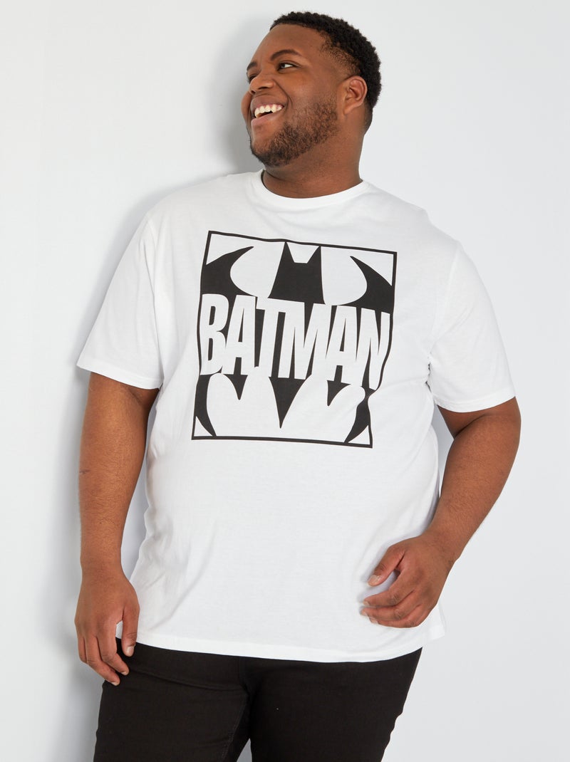 T-shirt de algodão 'Batman' Branco - Kiabi