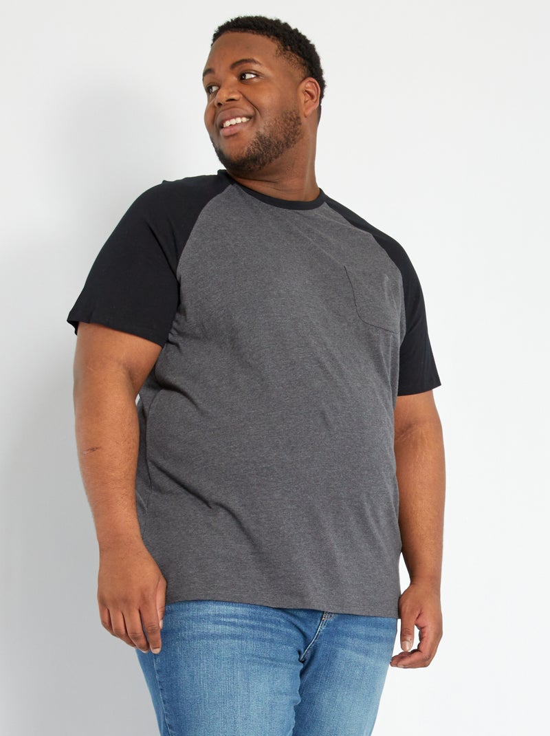 T-shirt de algodão CINZA - Kiabi