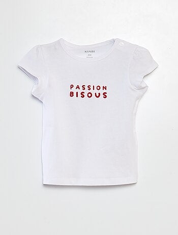 T-shirt de algodão com estampado