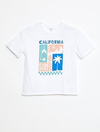 T-shirt de algodão com estampado