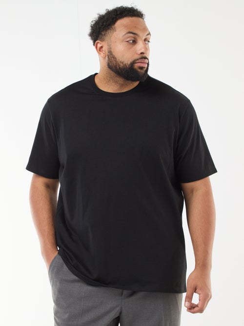 T-shirt de algodão com toque suave - Kiabi