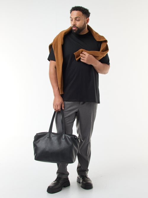 T-shirt de algodão com toque suave - Kiabi