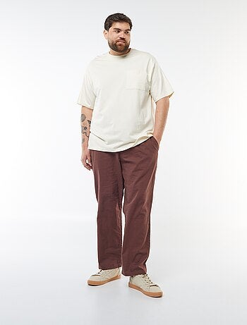 T-shirt de algodão confort fit