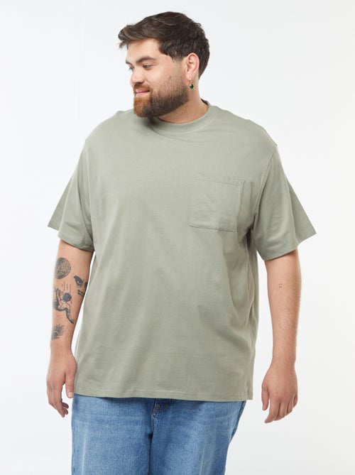 T-shirt de algodão confort fit - Kiabi