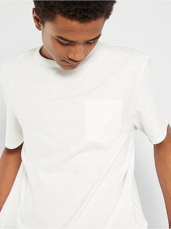 T-shirt de algodão de conceção ecológica - Kiabi