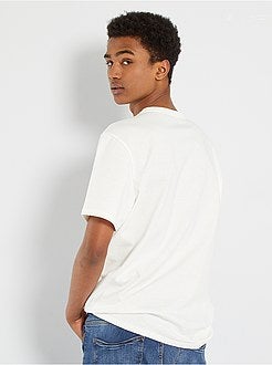 T-shirt de algodão de conceção ecológica - Kiabi