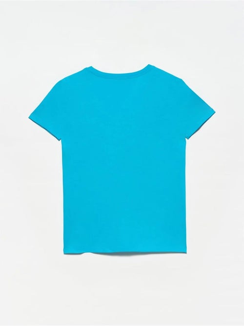 T-shirt de algodão de mulher com decote em v dilvin - Kiabi T-shirt de algodão de mulher com decote em v dilvin - Kiabi