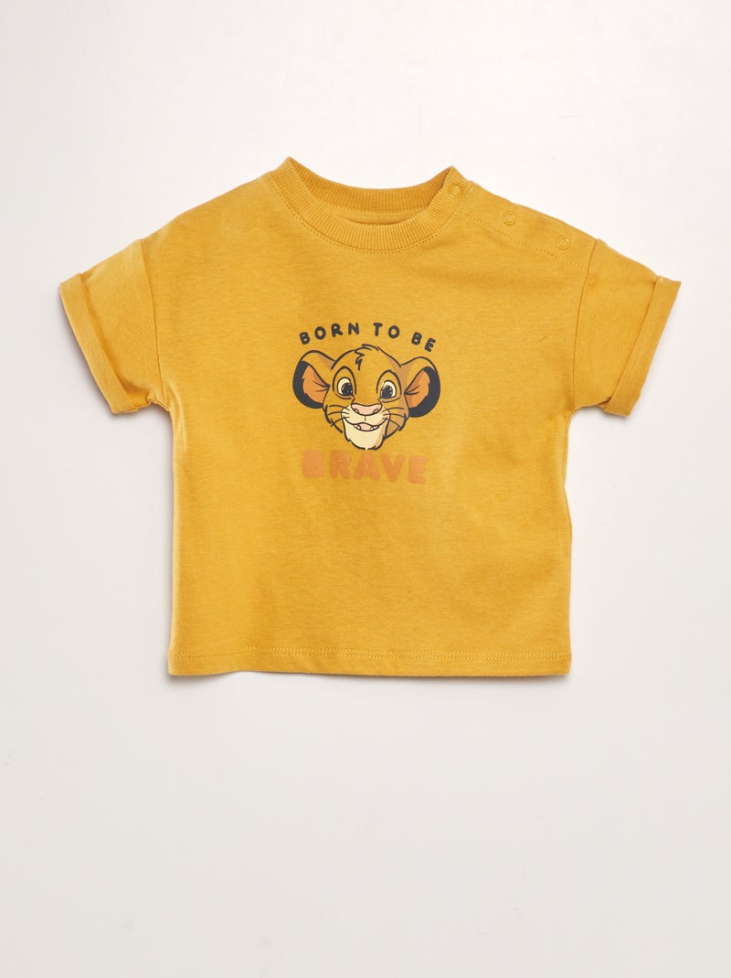 T-shirt de algodão 'Disney' AMARELO - Kiabi