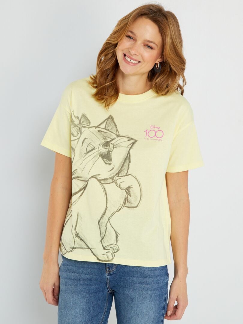 T-shirt de algodão 'Disney' AMARELO - Kiabi